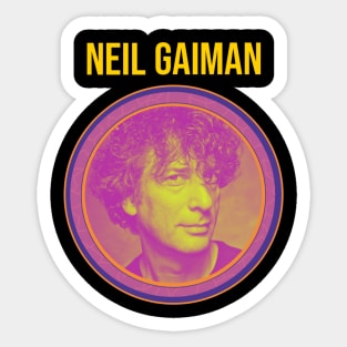 Retro Gaiman Sticker